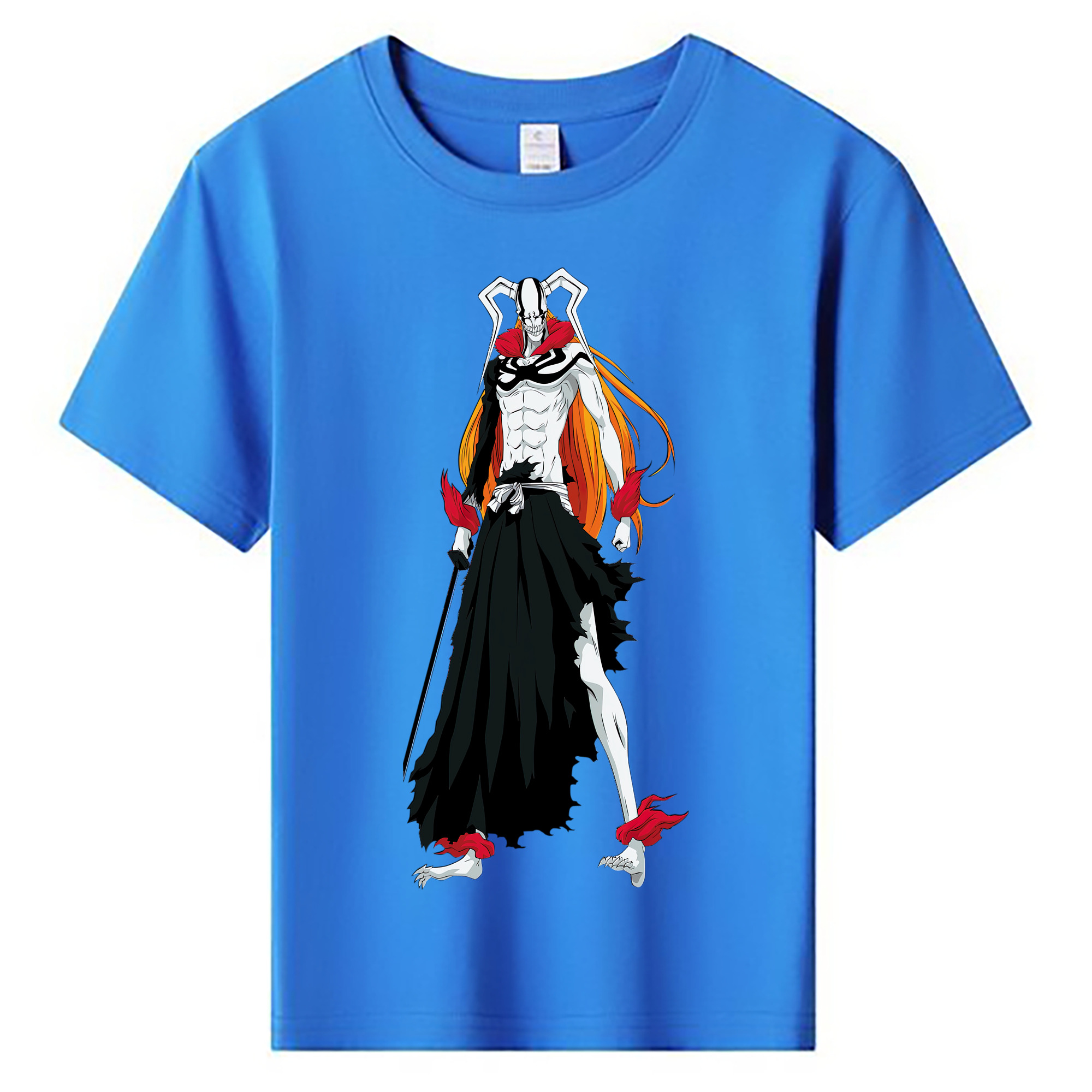 （画像用） ブリーチ 黒崎一護（くろさき いちご）BLEACH Kurosaki Ichigo 綿100％キッズTシャツ（フロントプリント）